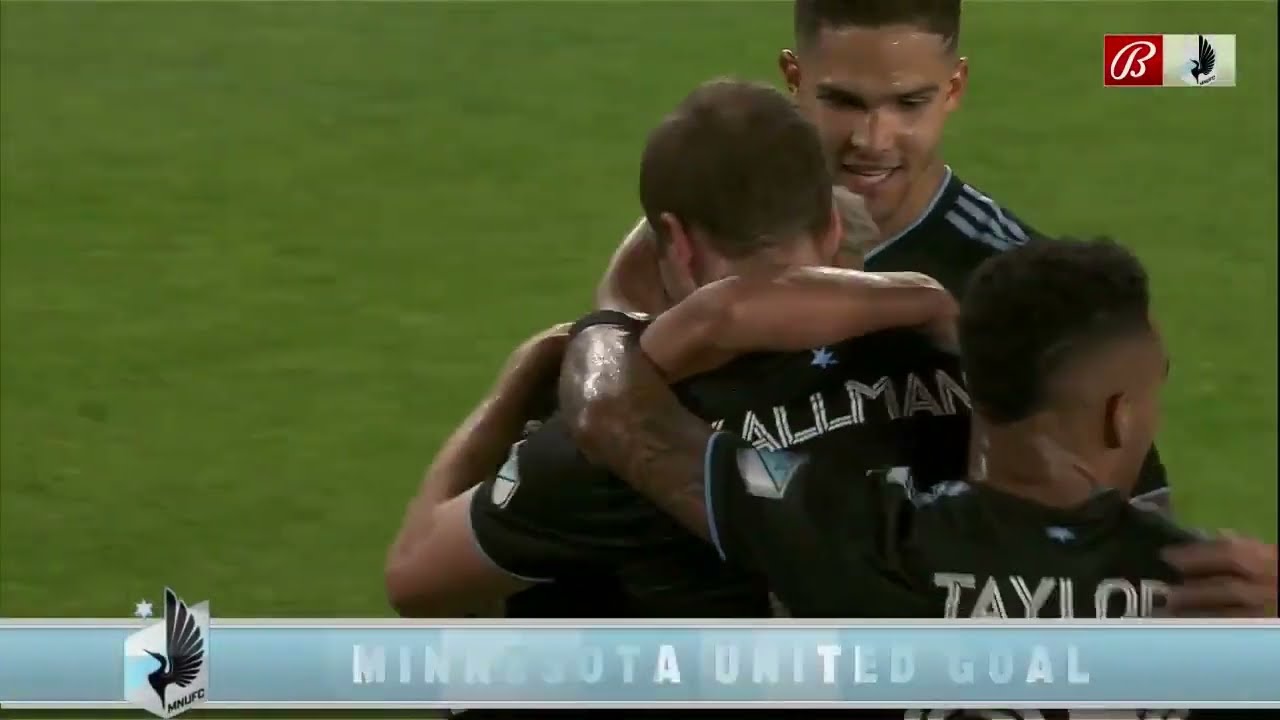 GOAL: Brent Kallman, Minnesota United FC - 45th minute