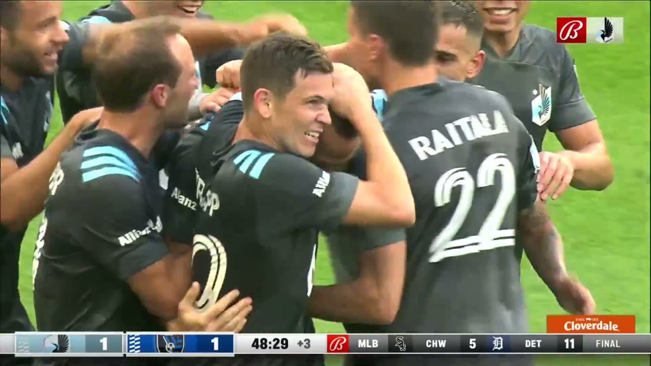 MINvSJ | GOAL: Brent Kallman, Minnesota United FC - 49th minute