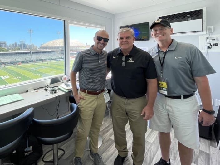 kevin ingram with vandy football crew